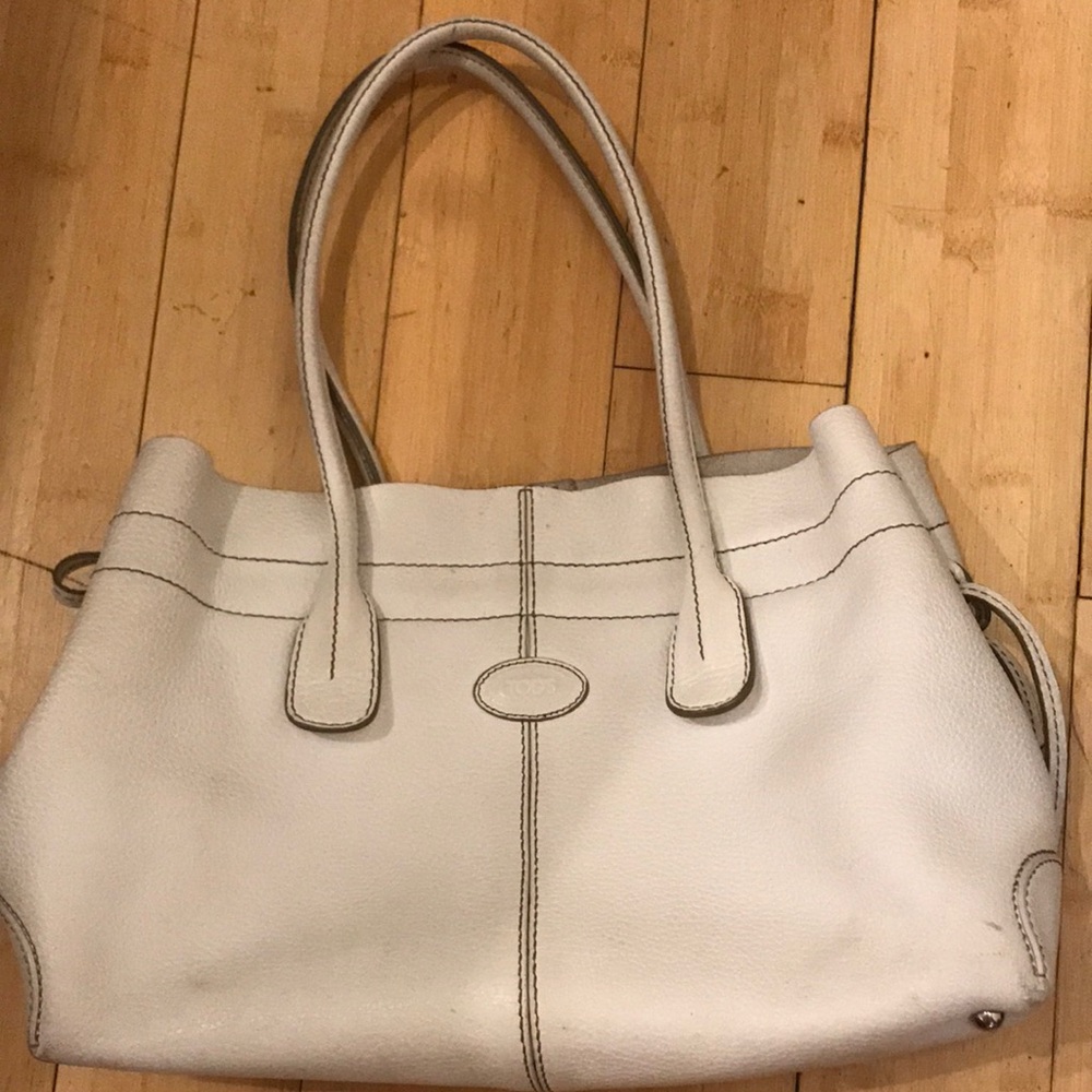 Vintage TOD’s Handbag in White Leather